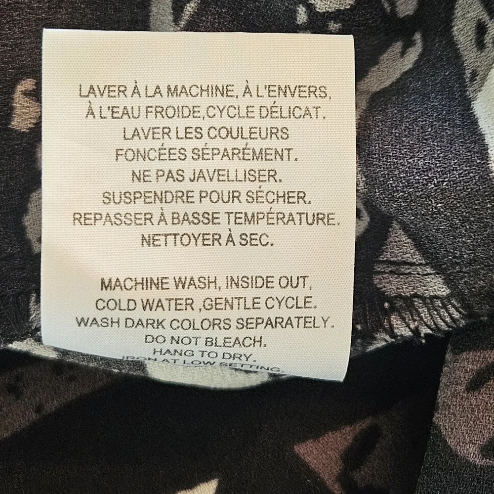 Michele Studio Abstract Print Pull On High Rise Taper Leg Pant Plus Sz 22 EUC
